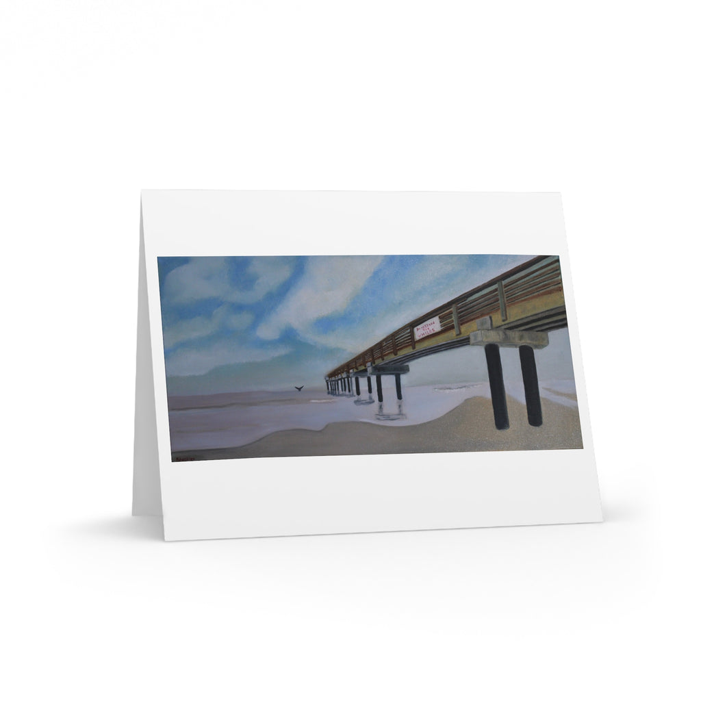 Right Whale Pier — Greeting Card | Original Painting by Craig Shocklee - Set of 7