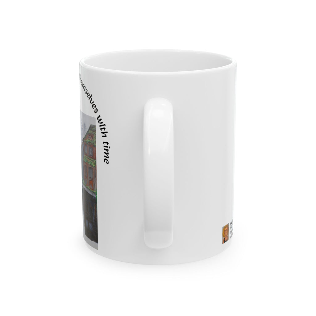 Wharf Reflections ceramic mug - Original Art by Craig Shocklee