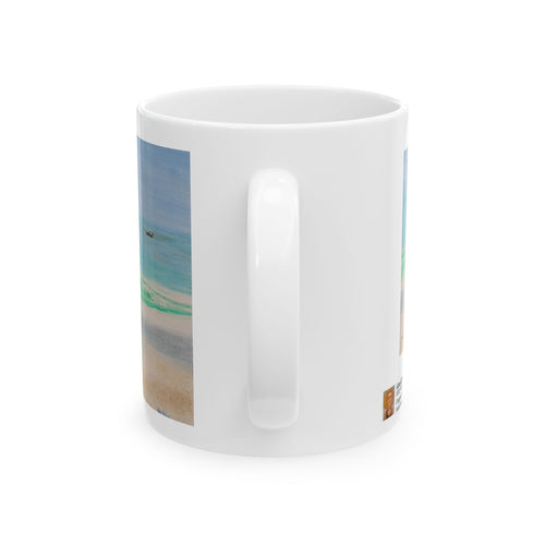Great Egret Ceramic Mug — Original Art by Craig Shocklee