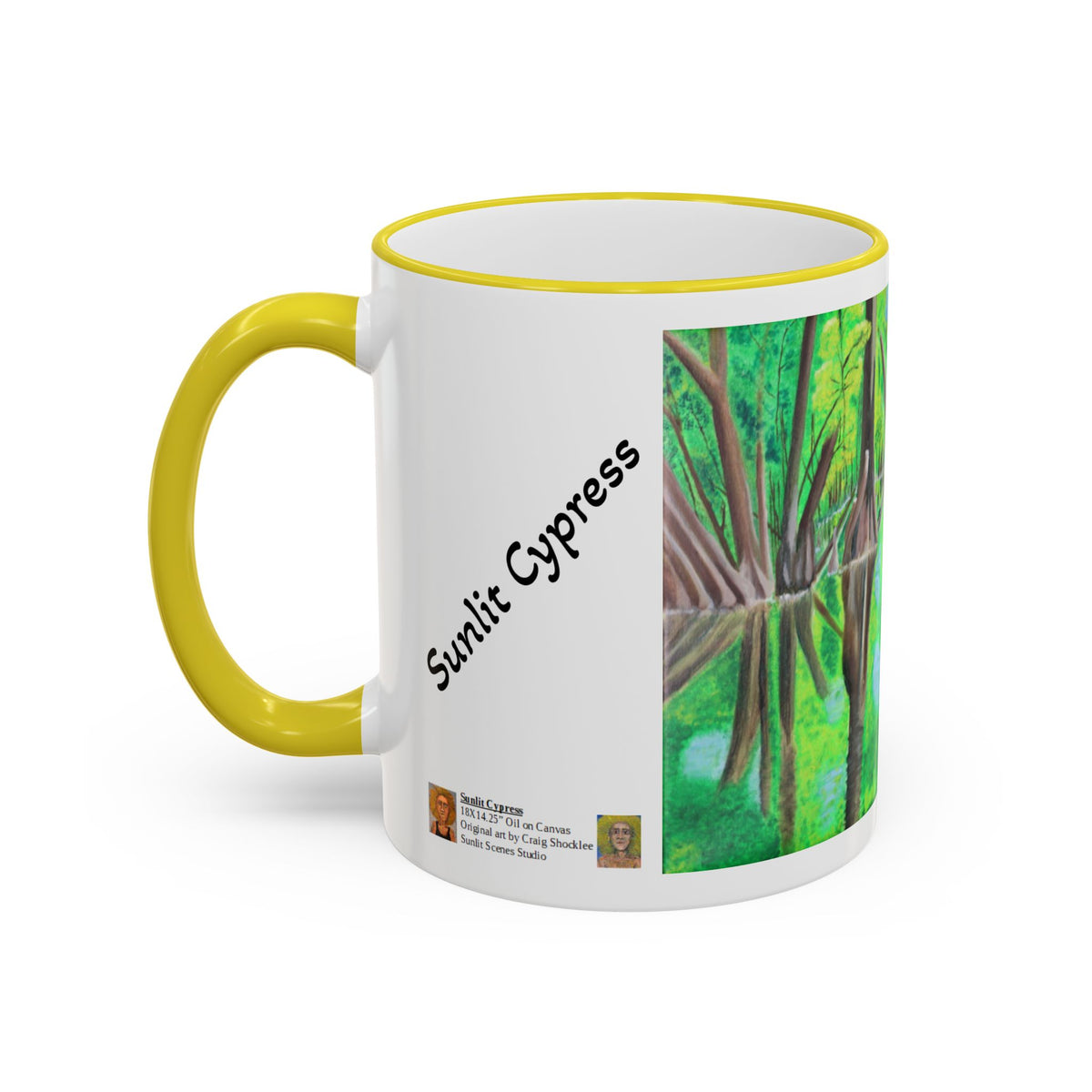 Sunlit Cypress Ceramic Mug - Original Art by Craig Shocklee(11oz)