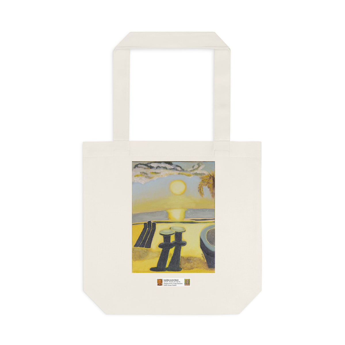 Sunshine on the Beach Tote Bag — Original Art by Craig Shocklee