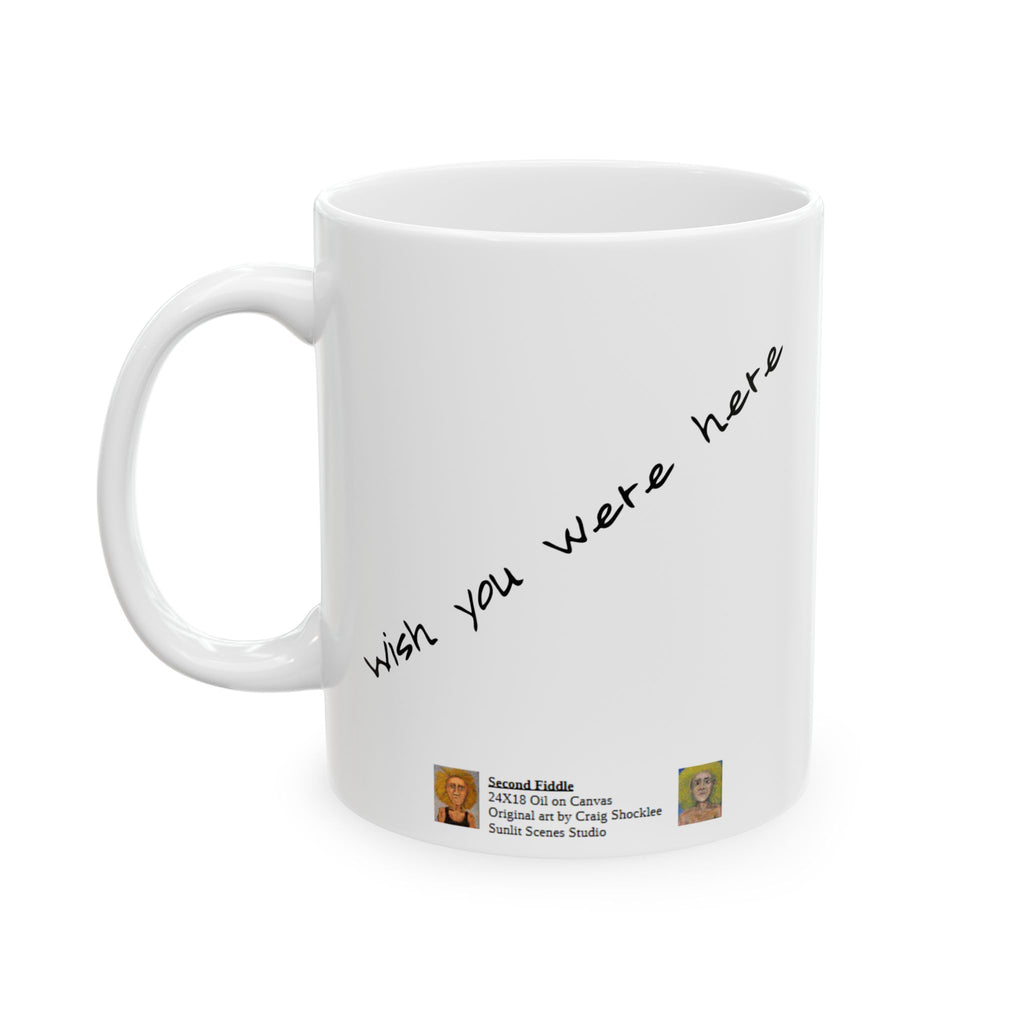 Second Fiddle Ceramic Mug — Original Art by Craig Shocklee