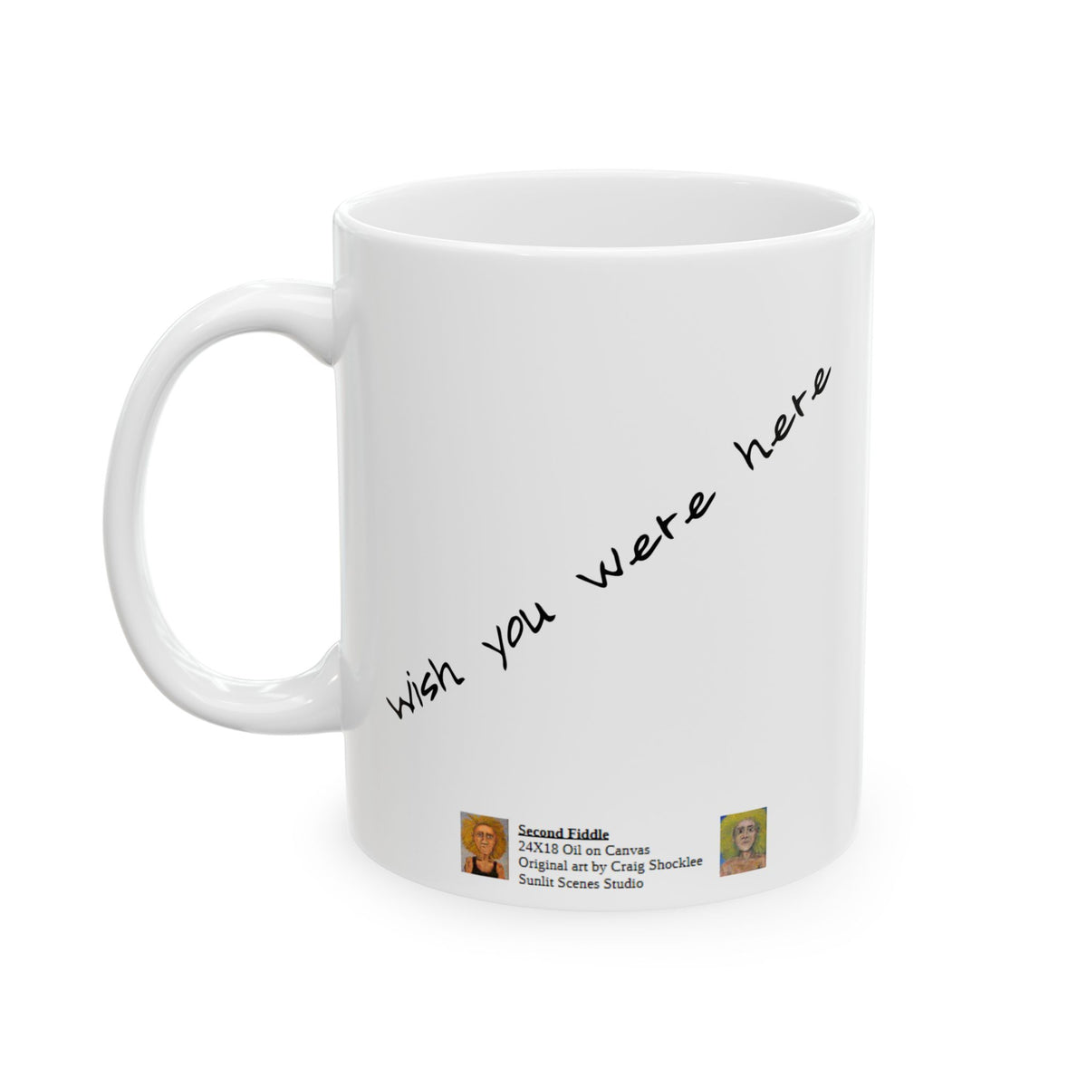 Second Fiddle Ceramic Mug — Original Art by Craig Shocklee