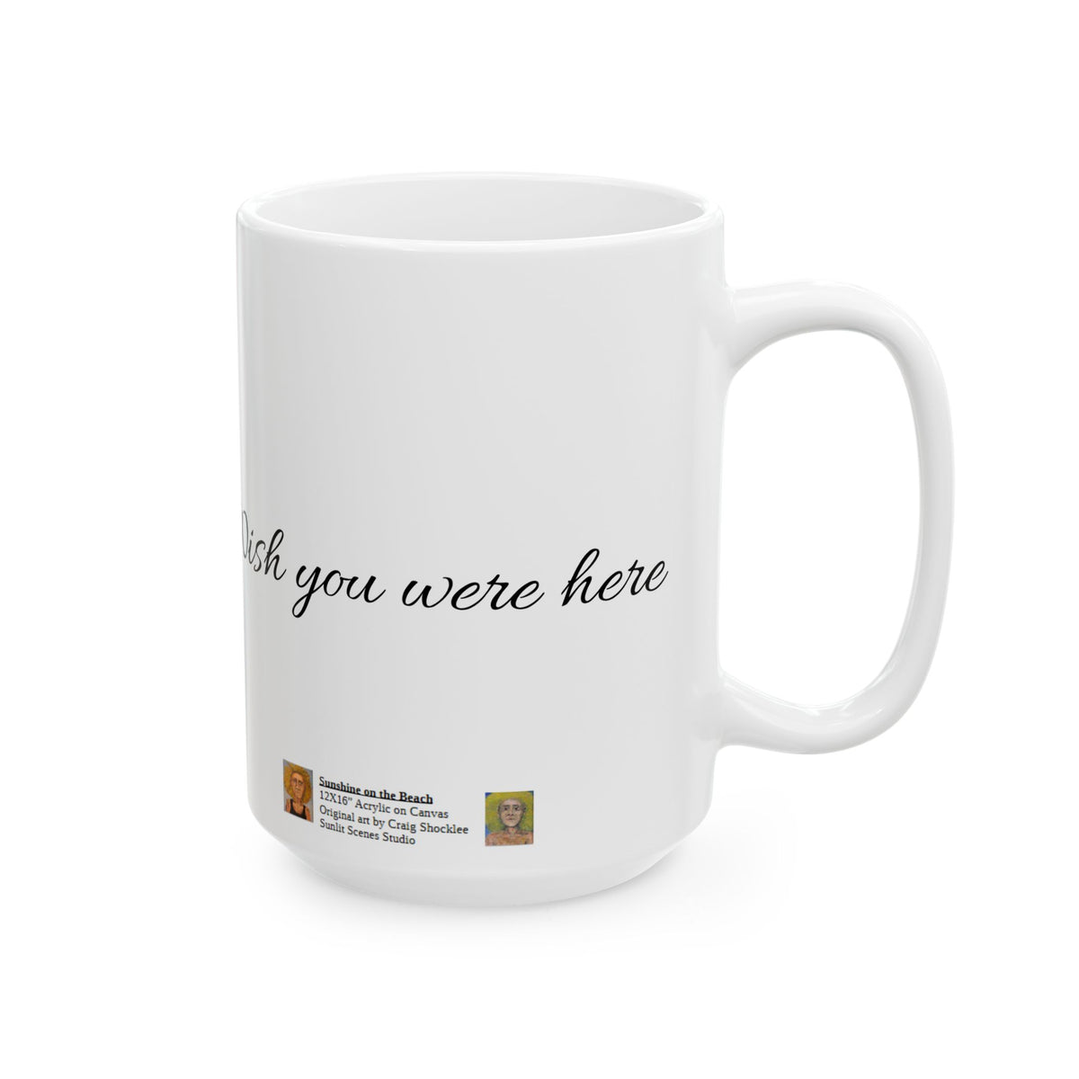Sunshine on the Beach Ceramic Mug — Original Art by Craig Shocklee
