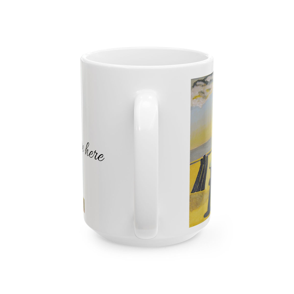 Sunshine on the Beach Ceramic Mug — Original Art by Craig Shocklee