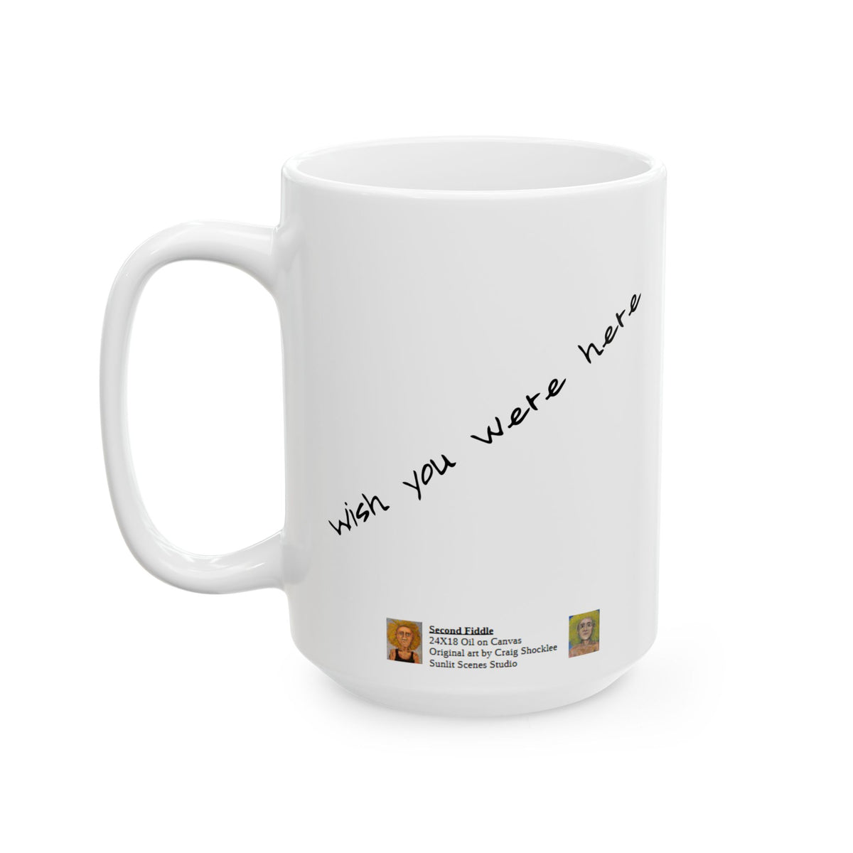 Second Fiddle Ceramic Mug — Original Art by Craig Shocklee