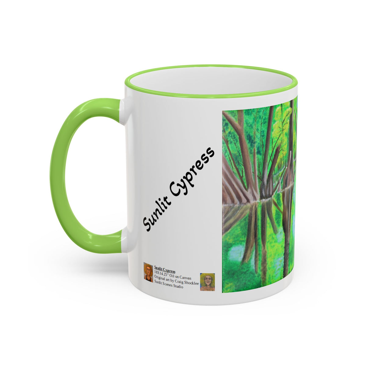 Sunlit Cypress Ceramic Mug - Original Art by Craig Shocklee(11oz)