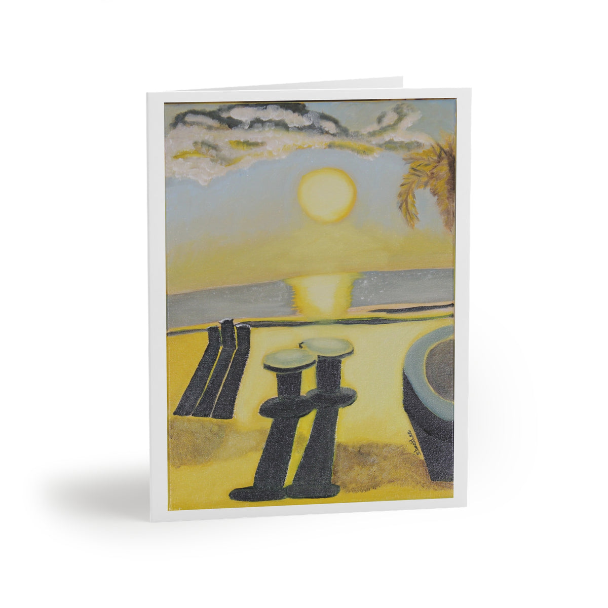 Sunshine on the Beach Greeting Card - Original Art by Craig Shocklee - Pack of 7