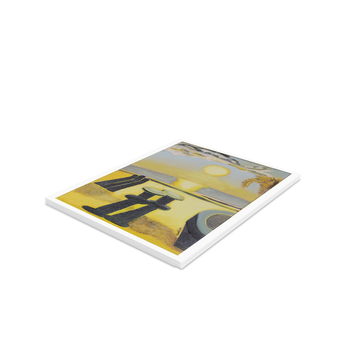 Sunshine on the Beach Greeting Card - Original Art by Craig Shocklee - Pack of 7
