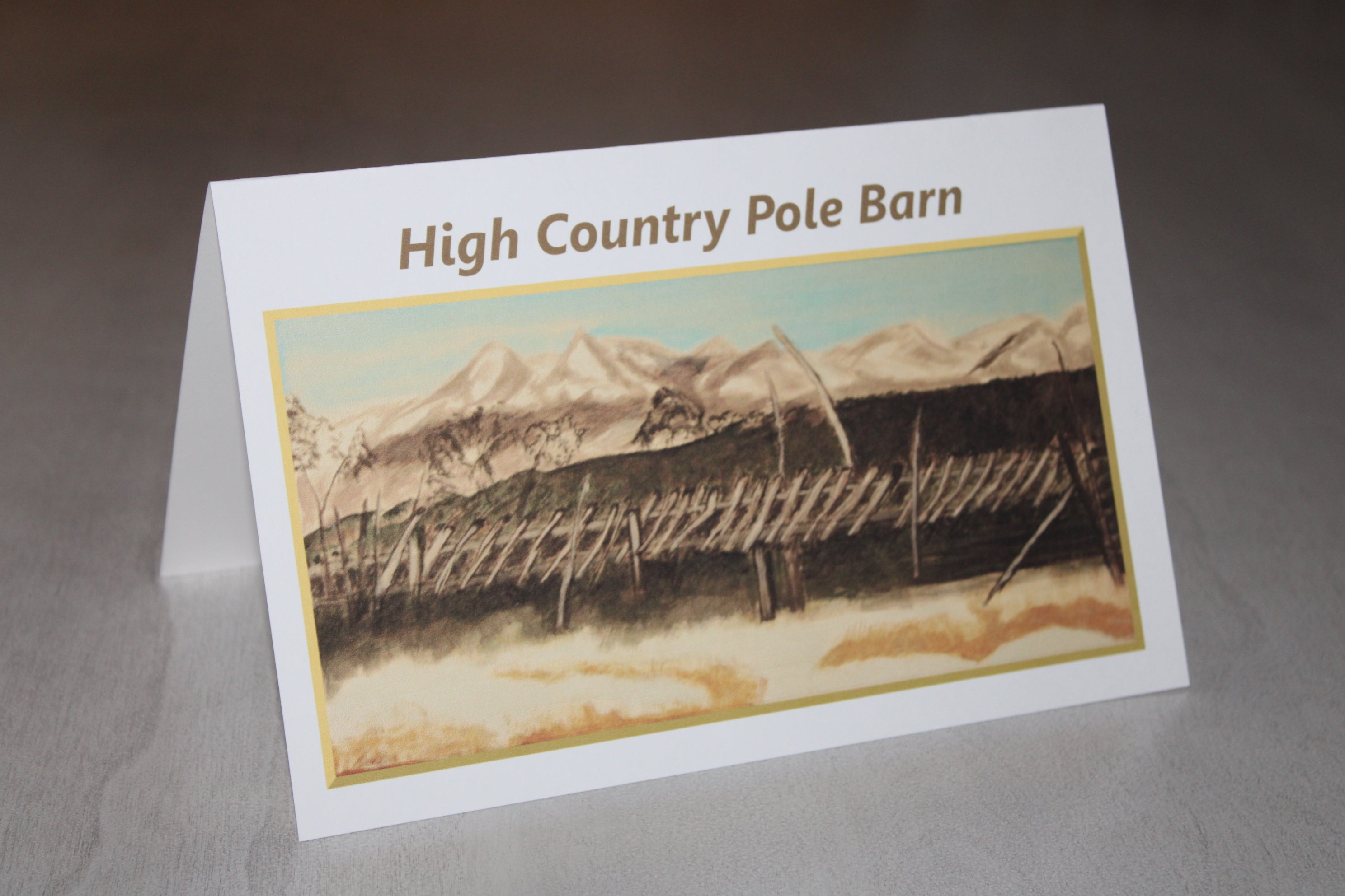 High Country Pole Barn Greeting Card